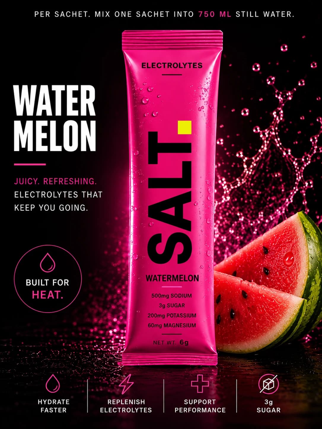 SOLT Watermelon — Juicy. Refreshing. Built for heat.