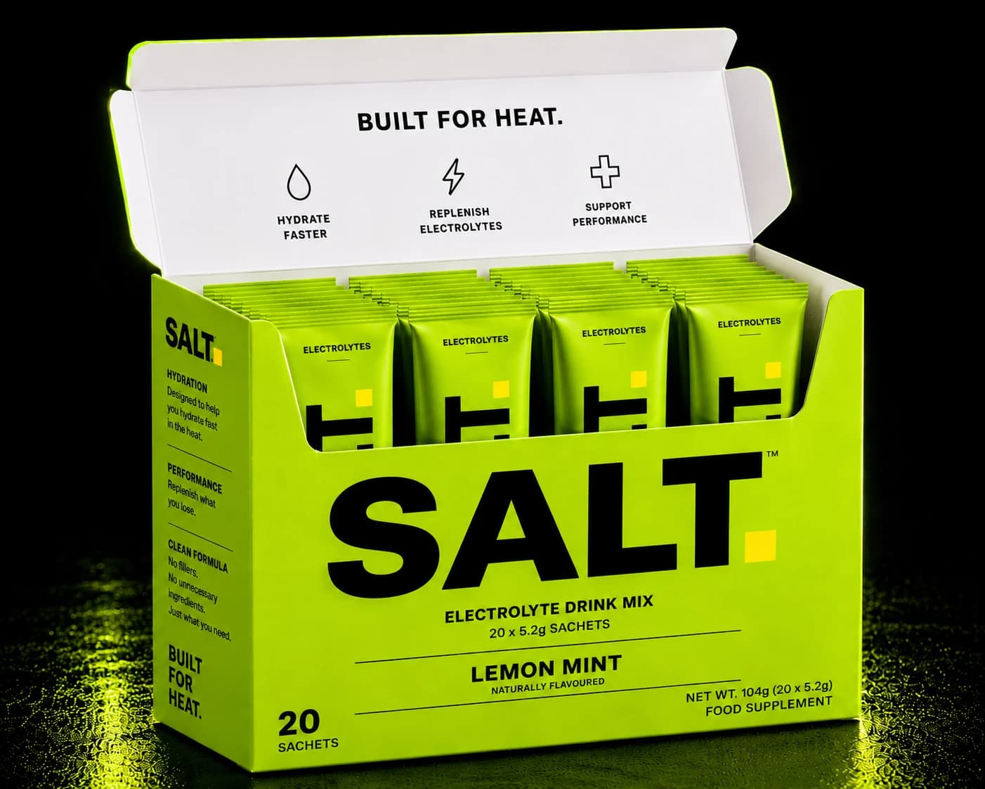 SOLT Lemon Mint — 20-sachet box